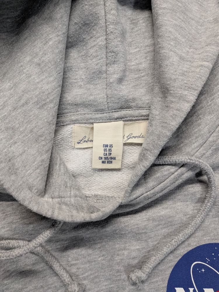 NASA Hoodie Grey Streetwear Sweatshirt imagen 4